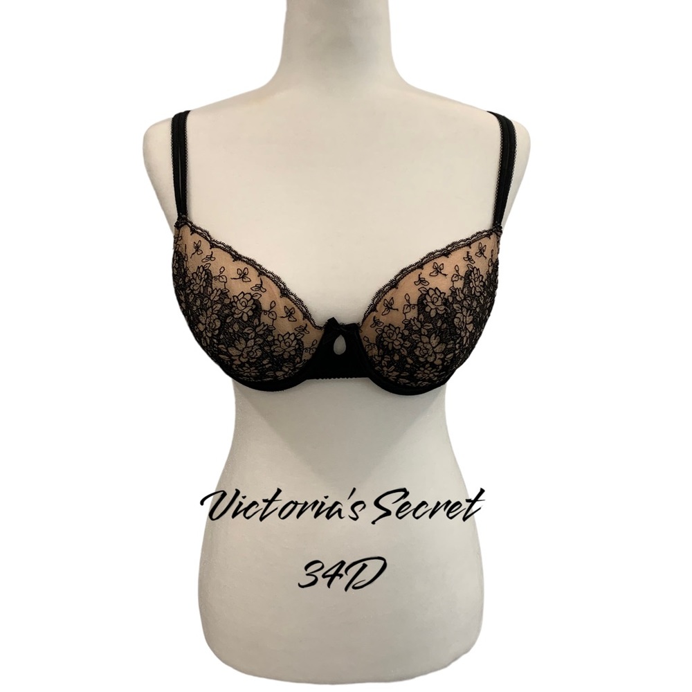 Victoria’s Secret comfortable lace and underwire push-up bra.